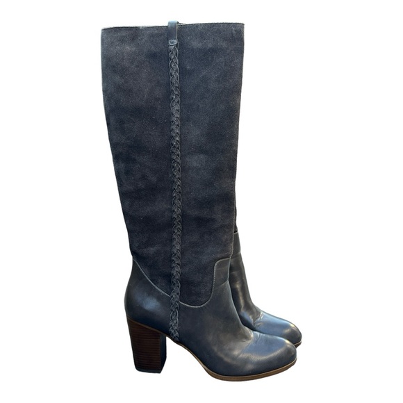 Nordstrom Brown Leather and SuedeTall Boot Size 10M - Picture 2 of 5